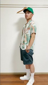 【アロハシャツコーデ】SUNSURF(サンサーフ)のHAWKを使ったコーデ動画です。【アメカジコーデ】#shorts #アロハシャツ #サンサーフ #アメカジ