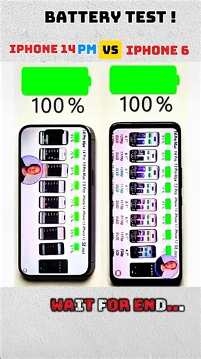 iPhone 14 Pro Max vs iPhone 6 Battery Test 🔋 | How Long Can They Last #shorts #viral