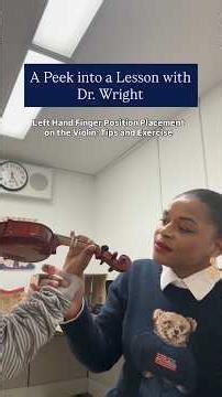 Tips to the Left Hand Position on Violin | Dr. Wright Violin Lessons in NYC #nyc #violinlessons