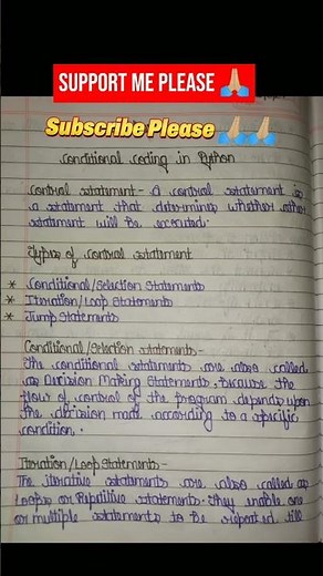 Conditional Coding In Python Computer Class 8 Chapter Notes #viralshorts #viralvideo