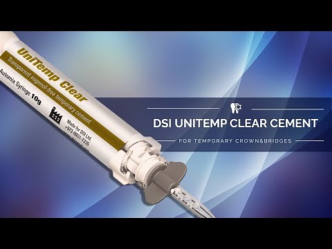 DSI UniTemp - Clear Dental Cement for Temporary Crown&Bridges