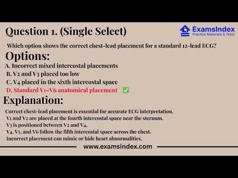 CCI-CCT Exam Guide | ECG Basics, Lead Placement & Cardiac Concepts Explained