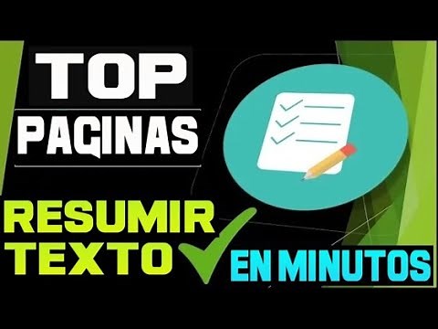 🥇 5 MEJORES PAGINAS ⭐️ PARA RESUMIR TEXTOS 👨🏻‍💻 ( EN MENOS DE 5 MINUTOS )💥✅2022