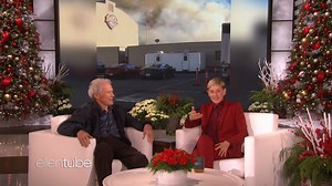 Clint Eastwood refused to evacuate the WB Studios lot during the recent Burbank fire. Who does he think he is, Clint Eastwood? | Ellen DeGeneres