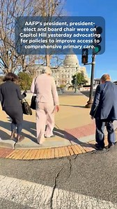 The AAFP will never stop advocating for policies that strengthen family medicine and access to primary care. AAFP president Dr. Jen Brull, president-elect Dr. Sarah Nosal and board chair Dr. Steve Furr were on Capitol Hill yesterday advocating to protect Medicaid, ensure long-term funding for teaching health centers and enact Medicare physician payment reform. Interested in building connections and using your voice to advocate for family medicine? Change starts with you! 📢 Join us this June at 