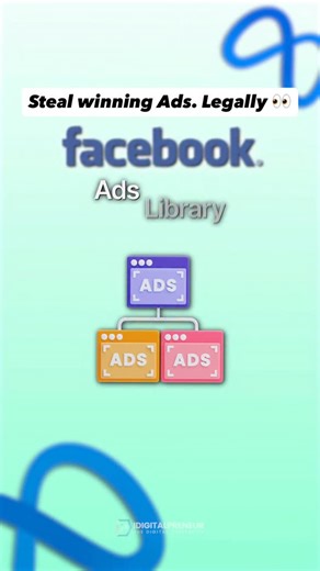 IDIGITALPRENEUR on Instagram: "Most ads fail because research is missing. Facebook Ad Library shows you what’s actually converting right now 📈 Use data. Not assumptions. #metaads"