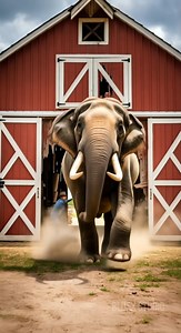 585K views · 6K reactions | Brave elephant fends off tiger attack to save innocent cow! This video was produced by Network Media and Blue-X Studio | The Imaginary Art Exhibit | Facebook