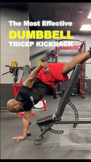 Try Doing Dumbbell Tricep Kickback Like This!