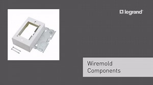 Legrand Wiremold 500 and 700 Series Metal Surface Raceway Switch Box, Ivory V57240