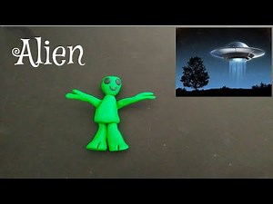How to make an Alien with play doh/Clay modelling Alien/DIY Clay art Alien