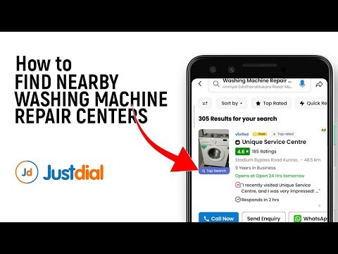 How to View Nearby Washing Machine Repair Centers on Justdial