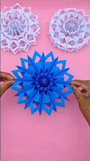 Easy 3D Snowflake Tutorial 🔥❄️ #shorts