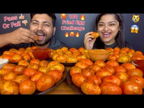 100 FRIED EGGS EATING CHALLENGE 🥵😱 100 EGG EATING CHALLENGE 🔥 100 BOILED EGG EATING CHALLENGE 🙏🏼