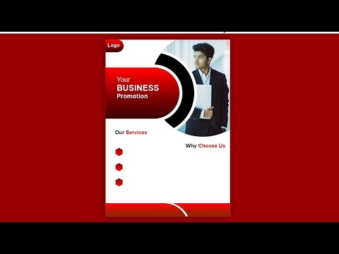 Business flyer design in CorelDRAW | Corporate flyer | Coreldraw design tutorial | Graphic design