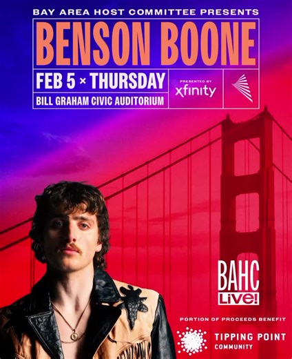 Benson Boone Live Performance in San Francisco