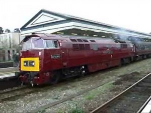 Western Class 52 - Leaves Exeter St Davids