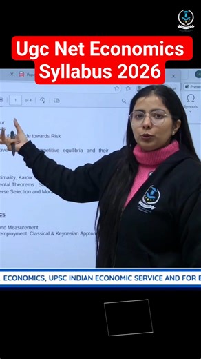 Ugc Net Economics Syllabus 2026 | Jrf Economics Syllabus | By Dr.Simranjit Kaur #shorts
