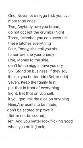 #FaceFeature Anybody owe you bread, do not accept the crumbs Song - Kash Kommandments Artist - @kashdoll #lyrics #lyricstok #songlyrics #music #songs #musiclyrics #tiktoksound #musicvideolyrics #tiktoksounds #kashdoll #kashkommandments #kashdollkashkommandnents #kashkommandmentskashdoll #betthatonyourself #nevertellthesebitcheseverything #standonbusiness