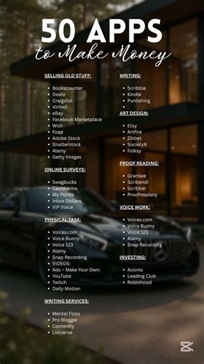 50 Apps To Make Money #app #makemoneyonline