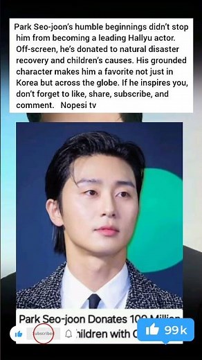 Park Seo-joon’s humble beginnings didn’t stop him from becoming a leading Hallyu actor. Off-scree