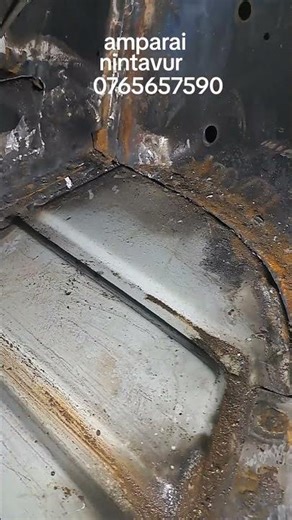 Piaggio three wheel front floor panel replacement completed