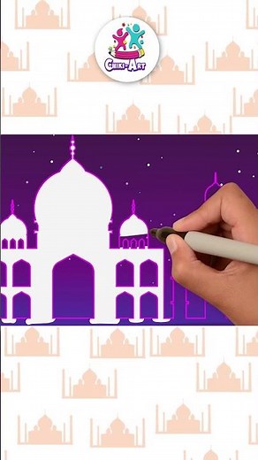 🏰 Draw A Palace Step By Step #shorts #drawing #stepbystep