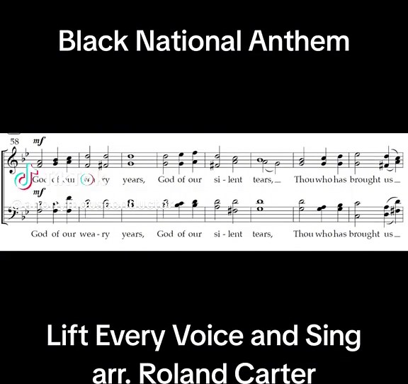 Lift Every Voice and Sing — arr. Roland Carter Happy Independence Day to America! This hymn was dubbed as the “Negro National Anthem” by the NAACP in 1919 and has continued to gain prominence through the Civil Rights Era (and more recently after the George Floyd protests). This arrangement of the hymn is the one made popular by HBCUs like Oakwood University’s Aeolians. In this a cappella passage, Carter takes the compound meter of the original hymn and transforms it into a simple-metered chorale