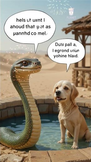 "The Dog and the Magic Snake #FunnyAnimals #LifeLesson #WaterIsLife #StoryTime