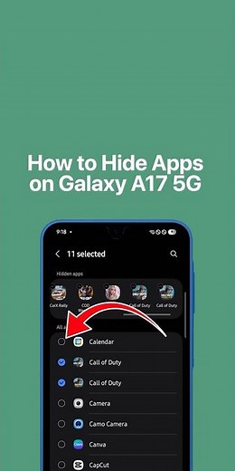 How to HIDE Apps on Galaxy A17 5G #galaxya175g