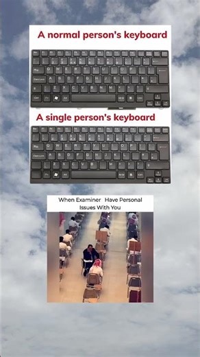 Funny thoughtful difference between a single person's keyboard vs normal one's 😂🤣