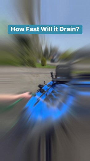 We know the UNLIMITED has superb drain-ability with its Tarpon Drainage System and 7 SCUPPER HOLES… but how fast can it drain when completely filled up with water!? https://www.nucanoe.com/unlimited/ | NuCanoe