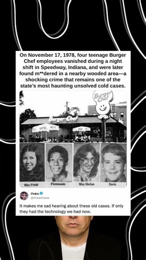 On November 17, 1978, four teenage Burger Chef employees vanished during a night shift in Speedway