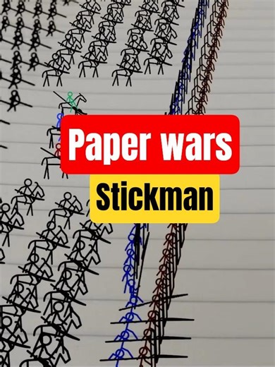 Paper Strategy vs Real War ⚔️ | Battle of the War Gods | Stickman Epic Fight