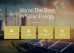 Solar company - HTML Template by Nicepage