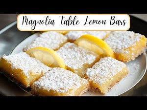 COPYCAT MAGNOLIA TABLE LEMON BARS | HOW TO MAKE LEMON BARS | MAGNOLIA TABLE | COOKIES & BACON
