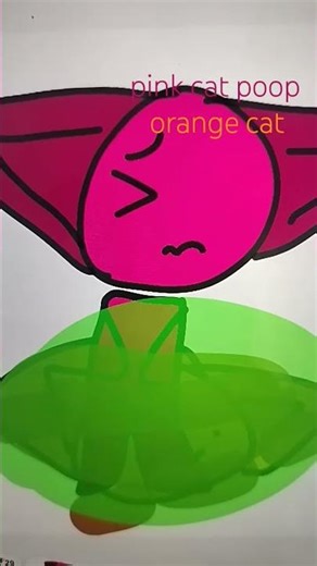 PINK CAT POOP #emojicat #poop