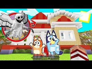 The owl from 99 Nights in the Woods appears at Bluey's house in Minecraft.