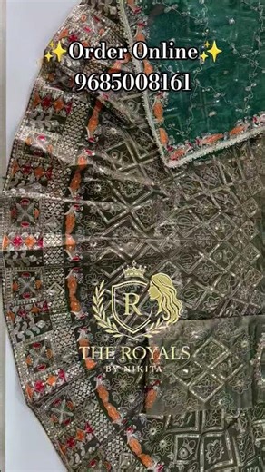 Heavy Italian Silk Jari Sequence Jaal Poshak ⚜️#poshak #wedding #yt #viral #views #onlineshopping