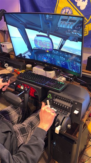 Visual Approach of Zibo 737-8 to Runway 27R at KPHL