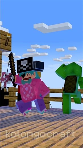 Captain Babysaja #kolongocraft #minecraft #jj #mikey #shorts