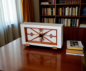 Modern Mid Century Desk Clock | Vintage Desk Clock | Retro Table Clock | Unique Clock | Mid Century Gift | Mid Century Modern Table Clock - Etsy