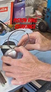 Checking ring clearance on new pistons #engine #repair #shorts