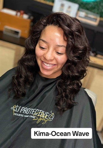 Kima Ocean Wave 🌊🤎 . #sjprotectivestyles #crochetbraids #protectivestyles #oceanwave #kima