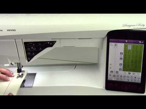 Husqvarna Viking Designer Ruby 24 Feed Dogs Up and Down