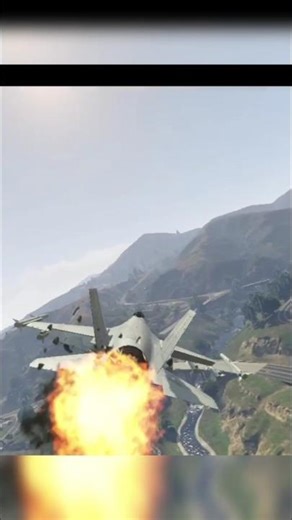 GTA 5 | Incoming Missiles! Jet Crash & Helicopter Attack ✈️🚁 | Shorts