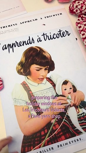 1.8K views · 581 reactions | It's nearly time to install this year's holiday windows at Les Tricoteurs Volants in Paris. They have been inspired by a charming, quirky 1940s French children's book about learning to knit for your dolls. Full reveal to come... | Franklin Habit | Facebook