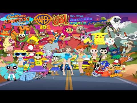 Scooby-Doo Theme Song Warner Bros kids Let's Go To The Australia's World Adventure Version