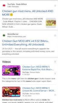how do download chicken gun mod menu link for Google