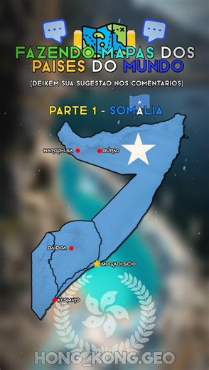 |• Fazendo mapas dos países do mundo - Somália 🇸🇴🗺️ • #fy #map #mapping #somalia #geography •|