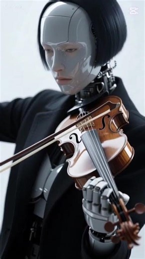 A humanoid robot playing violin #violin #musica #fypシ゚viral #song